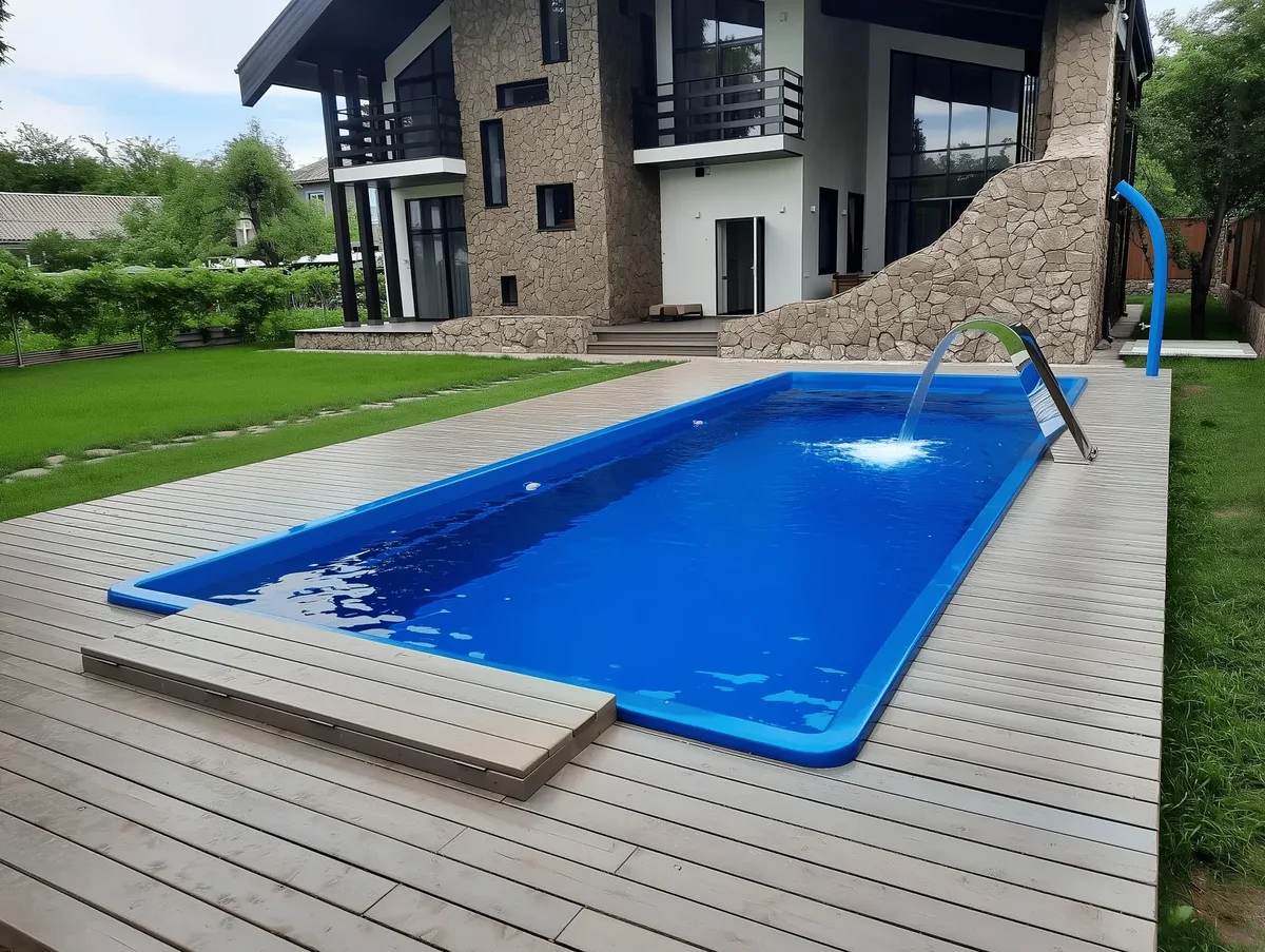 Композитный бассейн Laguna 9 — вид сверху в Нижнекамске