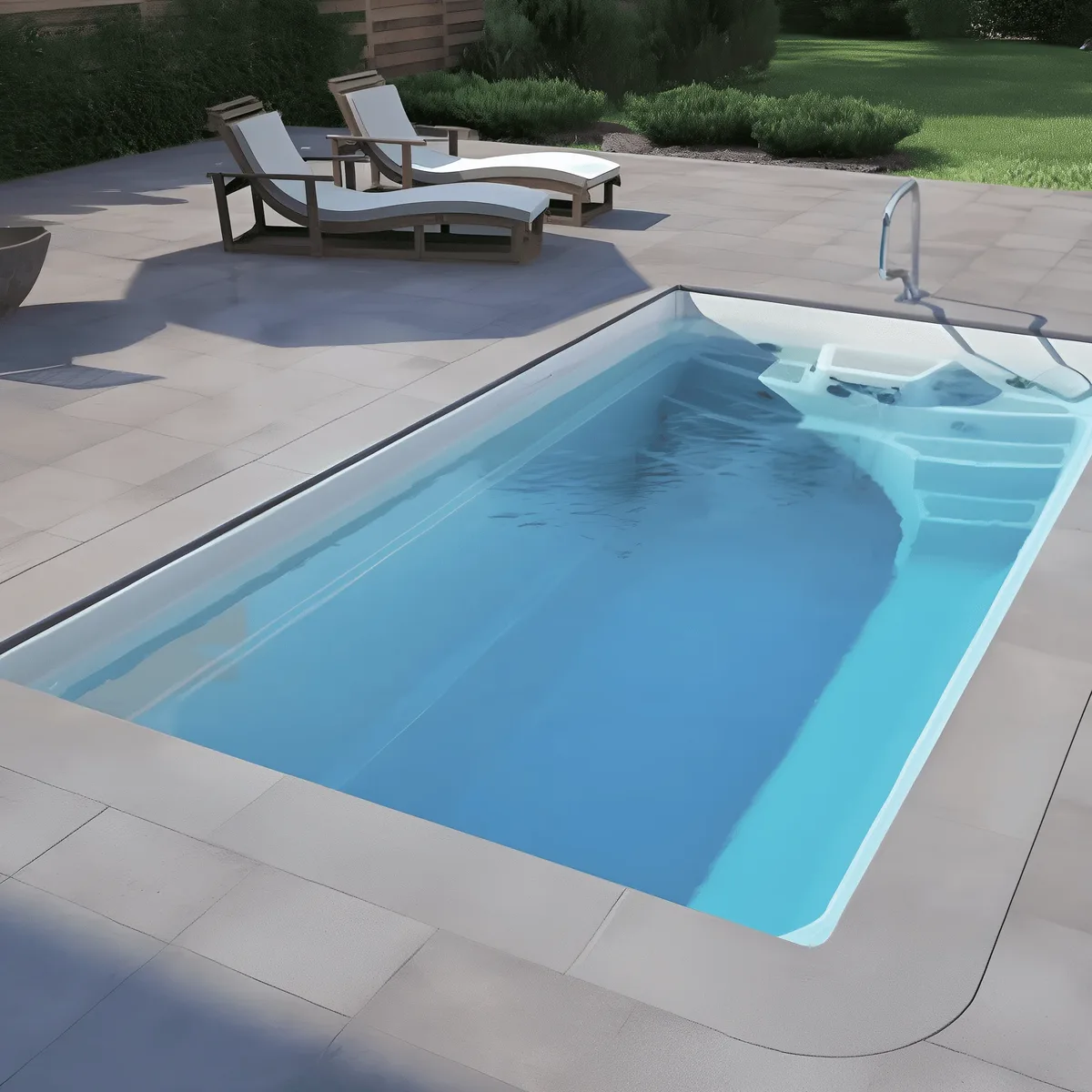 Композитный бассейн Laguna 5 — вид сверху в Нижнекамске